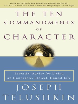 cover image of The Ten Commandments of Character